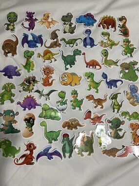 Dinosaur Vinyl Stickers Pack - 50 Pieces